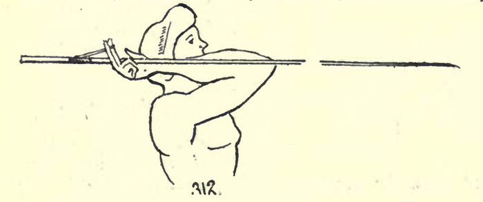 Throwing spear with amentum