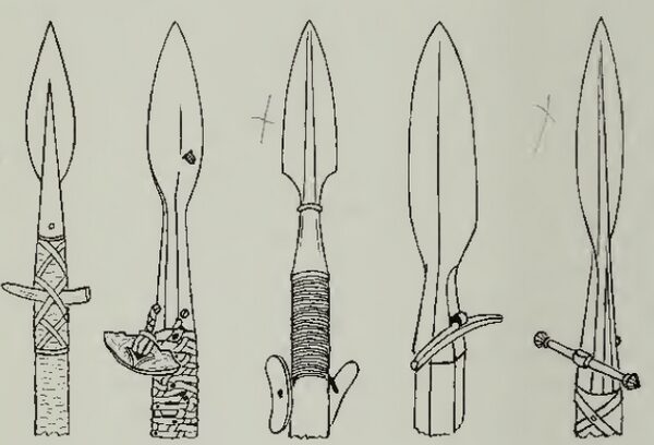 Examples of methods of creating barred spears