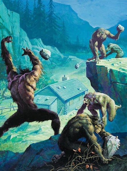 Bigfoot attack a cabin