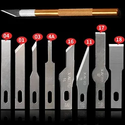 X-acto blade variants