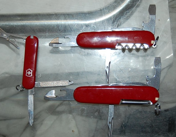 58mm, 84mm and 91mm Swiss Army Knives