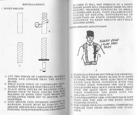 Herbert sheath using tape