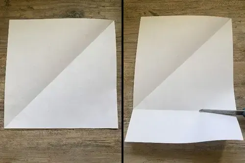 How to create a square in paper or fabric